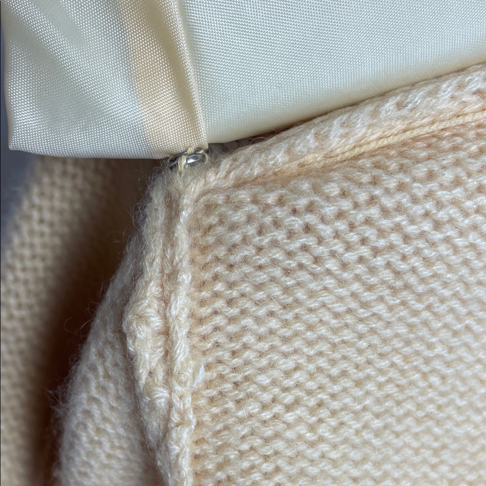 100% Cashmere knit Women's yellow Zip-Up Jacket 4 button pockets - Picture 11 of 17